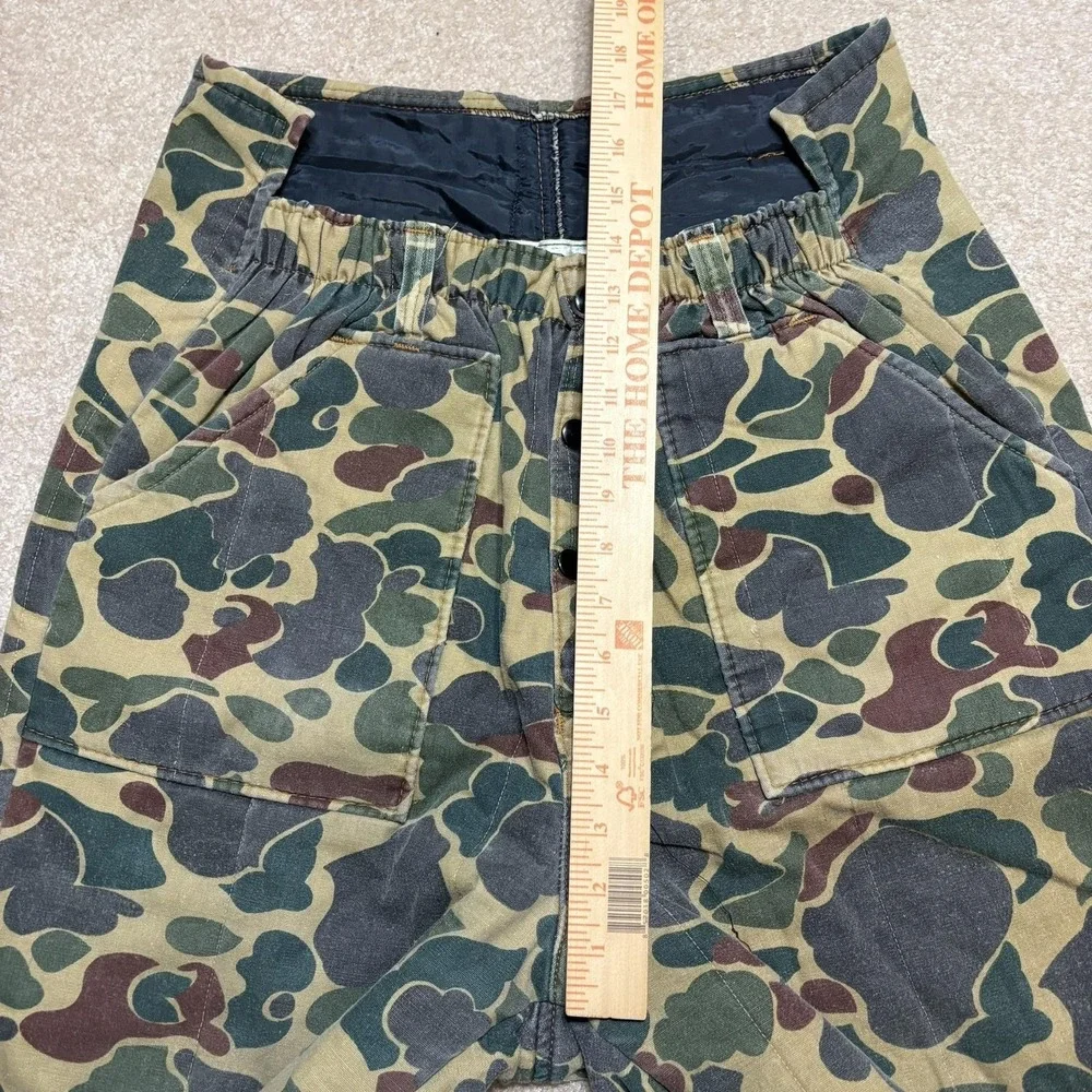 Vtg American Field Snow Pants Mens 36x30.5 Duck Camo Frog Insulated Hunting Army